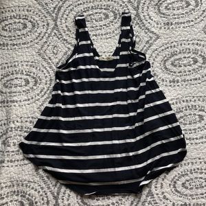 Mikey and Joey baby and white stripped tank top